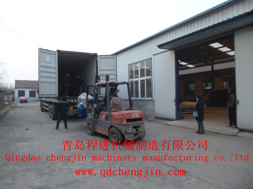 泰國客戶預定的乳膠枕頭模具生產線已經發貨