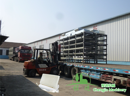 乳膠枕頭生產線制作完成準備發貨中